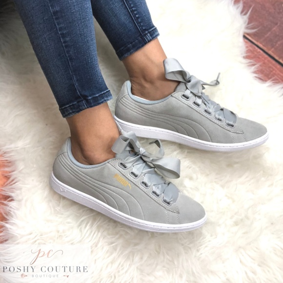 puma vikky ribbon grey